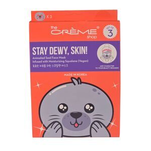 The Creme Shop Animated Seal Face Mask Set of 3 Animal Mask Korean New In Box